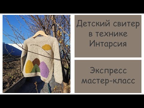 Видео: Как я вязала детский свитер ГОРЫ в технике интарсия | Экспресс МК