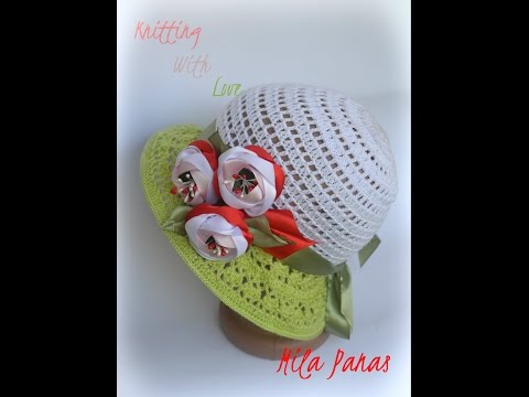 Видео: Вяжем летнюю шляпу крючком  "Летняя прохлада"