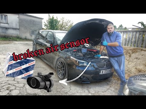 Видео: Подмяна на дебитомер + адаптация! BMW E61 M57 218hp #bmw