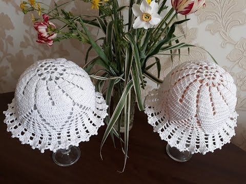 Видео: Шапочка - панамка "Лилии". Часть 1. Донышко.