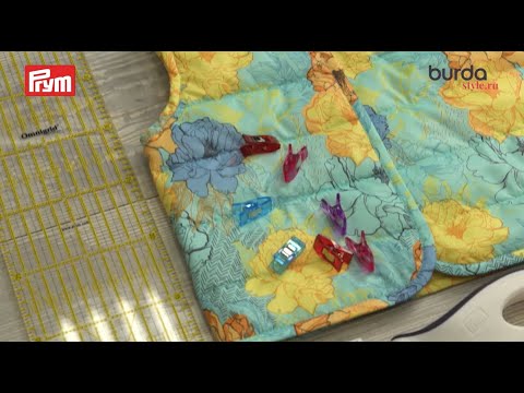 Видео: Школа шитья: окантовка срезов деталей косой бейкой в изделиях из стеганых материалов