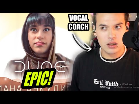 Видео: EPIC!! Диана Анкудинова. Саундтрек из фильма "Дюна" | Reaccion Vocal Coach Ema Arias