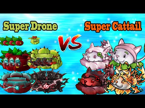Видео: PVZ Fusion 2.6 Challenge!! - Super Drone Team Vs Super Cattail Team - Кто победит?