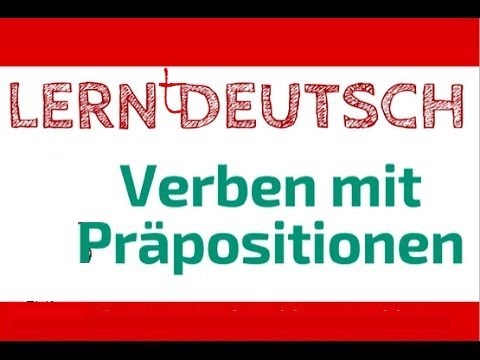 Видео: Germanski jazik za pocetnici - Глаголи со предлози во германски јазик 2 - Verben mit Präpositionen 2