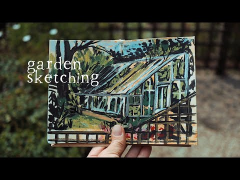 Видео: Экскурсия и зарисовка в альбоме для рисования в Корнуоллском саду