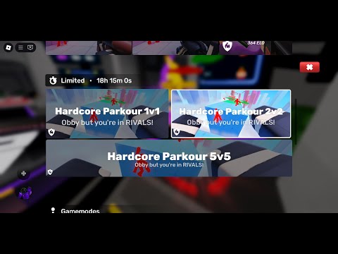 Видео: играю в Parkour режим в Rivals.
