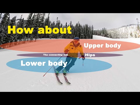 Видео: Движения бедер, использование бедер при катании на лыжах