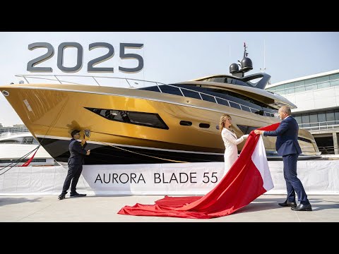 Видео: 🚢 Золотая Мечта на Воде! Новая AURORA BLADE 55 — ЯХТА МИЛЛИОНЕРОВ 2025!