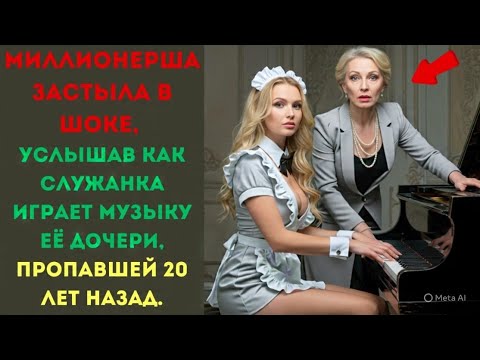 Видео: Миллионерша застыла в шоке, услышав как служанка играет музыку её дочери, пропавшей 20 лет назад..
