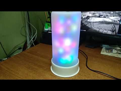Видео: Лампа Гайвера с прошивкой от Шайтана с MP3 и пультом.