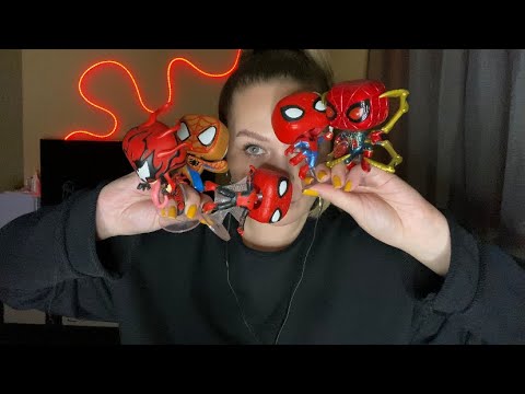 Видео: ASMR | АСМР Разглядываем фигурки Человека паука, шепот, болталка 🕷️Spider man toys, whispering