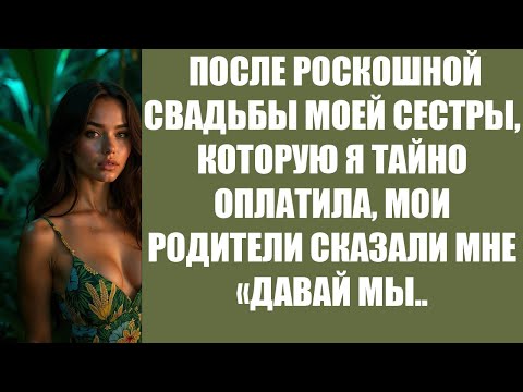 Видео: ПОСЛЕ РОСКОШНОЙ СВАДЬБЫ МОЕЙ СЕСТРЫ, КОТОРУЮ Я ТАЙНО ОПЛАТИЛА, МОИ РОДИТЕЛИ СКАЗАЛИ МНЕ «ДАВАИ