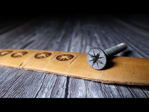 Видео: Штамп из самореза для бересты. Выпуск №26.