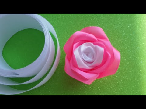 Видео: A beautiful ribbon flower. Красивый цветок из лент.