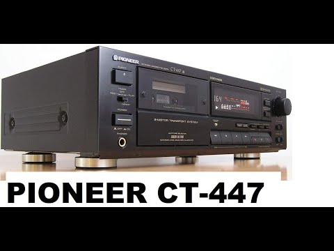 Видео: Кассетная дека PIONEER CT-447.