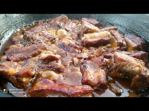 Видео: Томленые свиные ребрышки с КРАХМАЛОМ. Так вы еще не готовили