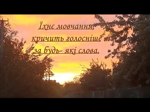 Видео: мовчання тварин