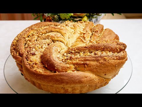 Видео: Такого пирога Вы ещё не ели. Пирог с кардамоном и орехами, цыганка готовит. Gipsy cuisine.