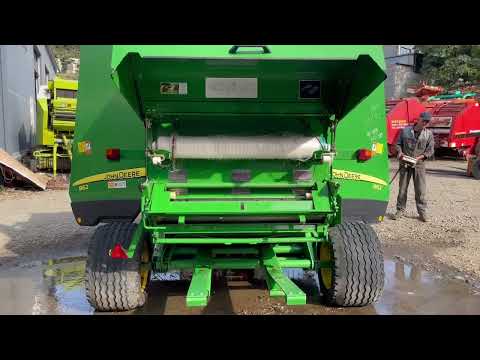 Видео: Пресс подборщик John Deere 862 сетка шпагат N 3173