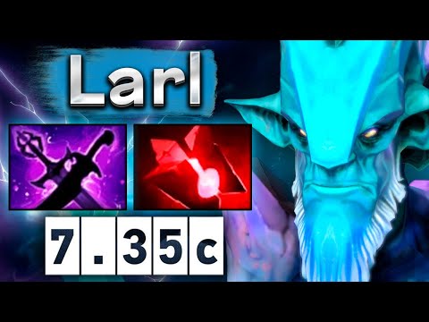 Видео: Ларл разваливает на Лешраке под Виспом! - Larl Leshrac 7.35 DOTA 2