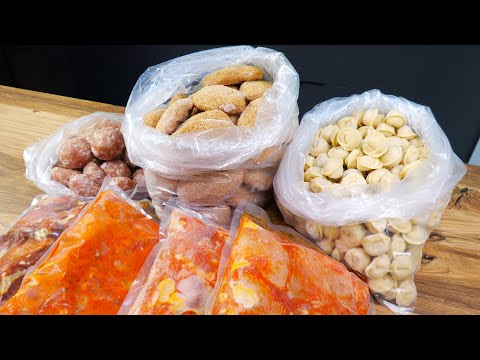 Видео: Как из 6 кур приготовить 11 кг полуфабрикатов. Заготовки еды в морозилку! Плюс кости на бульон.