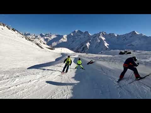 Видео: Курорт Эльбрус горные лыжи февраль 2024