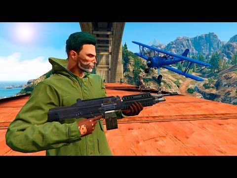 Видео: САМОЛЕТЫ КУКУРУЗНИКИ ПРОТИВ ЛЮДЕЙ С ОРУЖИЕМ! (GTA 5 Смешные моменты)