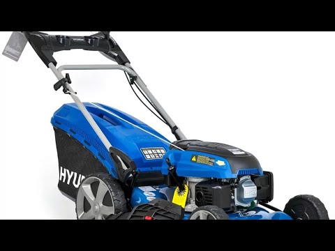 Видео: газонокосилка #hyundai  , первый кос