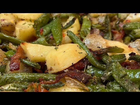 Видео: Запеканка из зеленой фасоли и картофеля