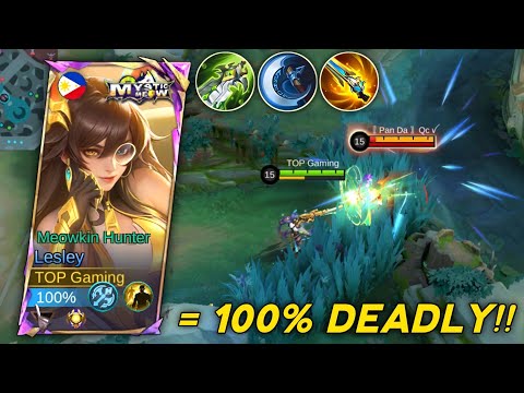 Видео: (ОБЯЗАТЕЛЬНО ПОПРОБУЙТЕ)! LESLEY 1 Hit Build & Emblem уже здесь! Build Top Glabal Lesley 2025 — MLBB