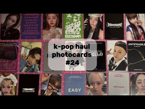 Видео: распаковка карт le sserafim | aespa, boynextdoor 🐠