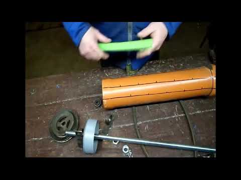 Видео: перо съёмная машина из канализационной трубы