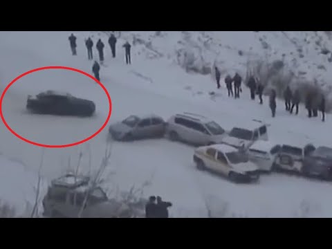 Видео: Гололёд на дорогах, опять день жестянщика!!!