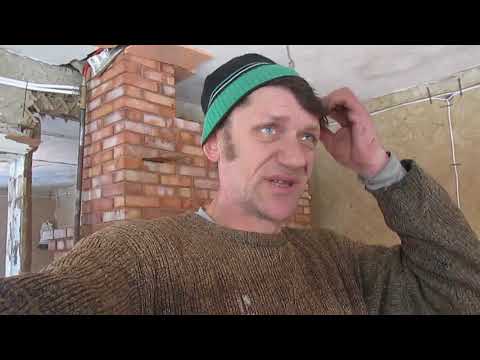 Видео: От печи запустил тёплый пол . сушим стены и полы ..
