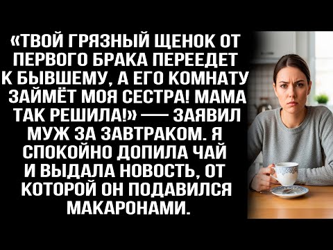 Видео: «Твой щенок переедет к бывшему, а его комнату займёт моя сестра! Мама так решила!» — заявил муж.