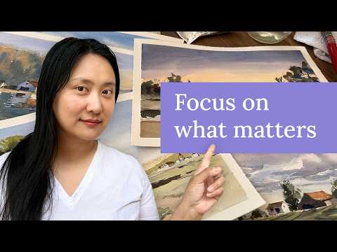 Видео: Как начать рисовать акварелью и не бросить! | Курс для начинающих, часть 1