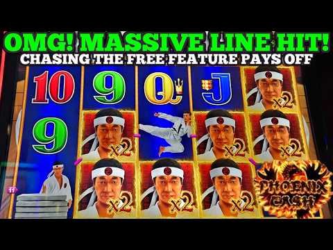 Видео: О боже! Огромный выигрыш на игровом автомате Phoenix Cash | Выигрыши Dragon Link и Lightning Buff...