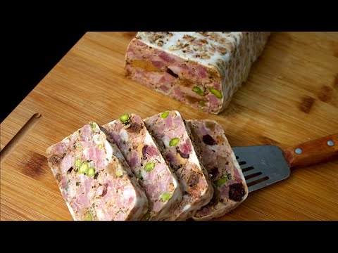 Видео: Паштет по-Деревенски (Pâté de Campagne) - Французский Рецепт Холодой Закуски на Стол