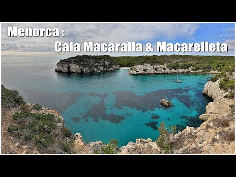 Видео: Испания: о. Менорка, Cala Macaralla & Macarelleta