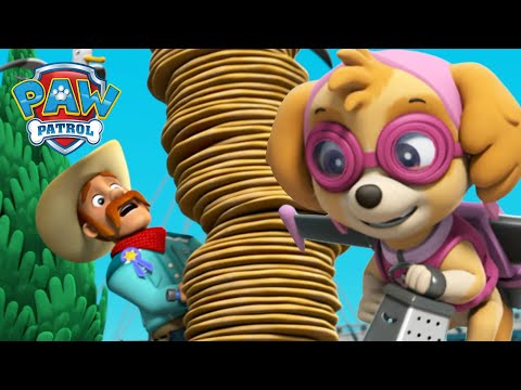 Видео: Скай спасява състезанието Кула от пица в Приключенския залив! - PAW Patrol Bulgarian - карикатури