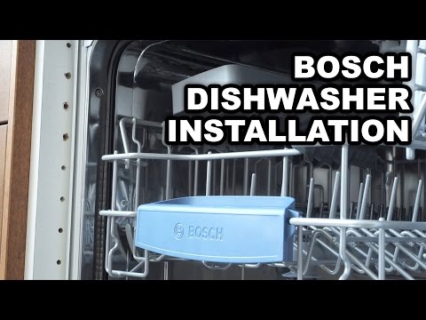 Видео: Видео инструкция по установке встраиваемой посудомоечной машины Bosch