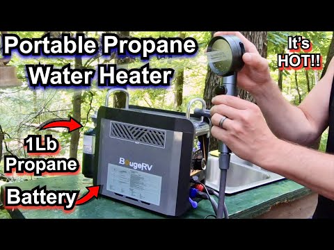 Видео: Обзор портативного пропанового водонагревателя BougeRV [] Лучший портативный водонагреватель?