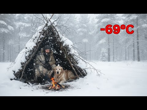 Видео: Я пережил метель при температуре -69°C в секретном убежище | Экстремальная зимняя жизнь вдали от ...