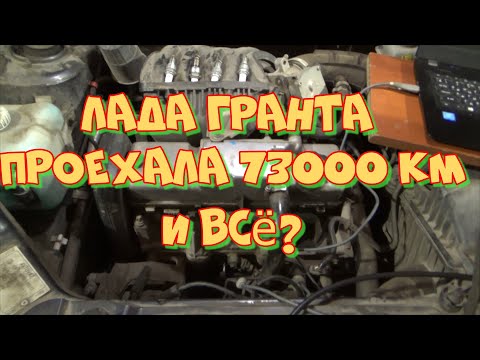 Видео: Лада Гранта двигатель 11186. Расход масла на 73 тыс.км