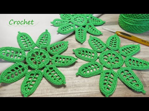 Видео: Очаровательный цветочный мотив ВЯЗАНИЕ КРЮЧКОМ подробный МК 🌺Easy Crochet floral motifs pattern🌺