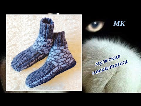 Видео: 🥇👞 Мужские носки‼️МК➡️ На двух спицах и без шва на подошве 🤗