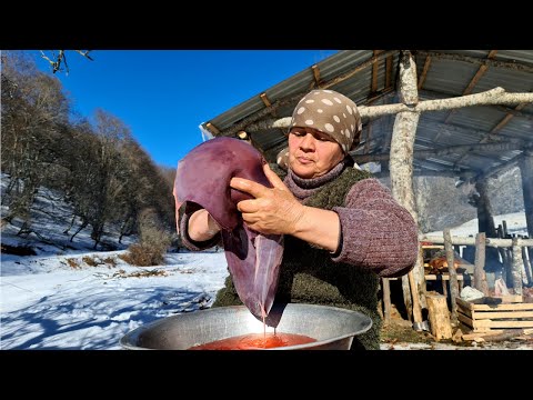 Видео: Готовим Джиз-Быз в Садже на Костре 