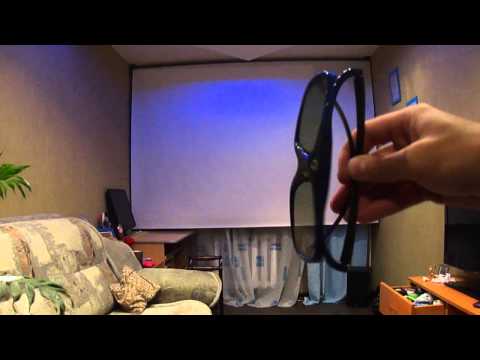 Видео: Самодельный экран с электроприводом+проектор+3д очки