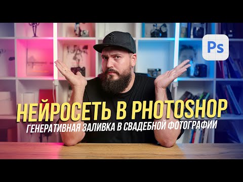Видео: Нейросеть в фотошопе | Генеративная заливка в свадебной фотографии