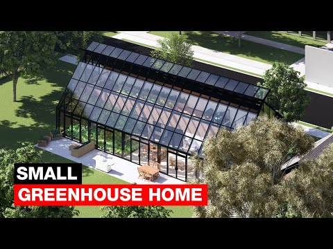 Видео: Я спроектировал этот небольшой дом-теплицу